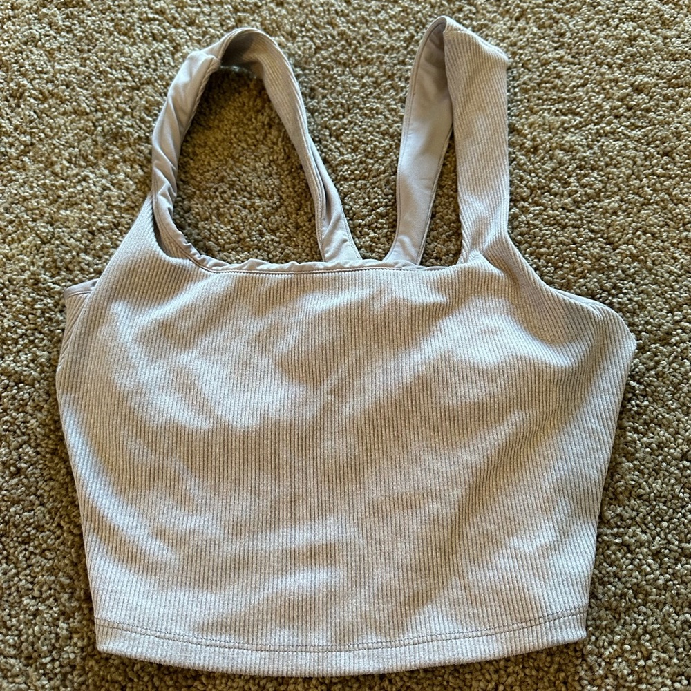 Alo Yoga Lavender Grey Bra Top Size S